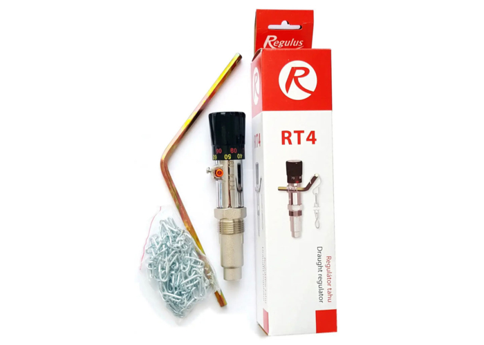 Терморегуляторы Регулятор тяги для твердотопливных котлов Regulus RT4